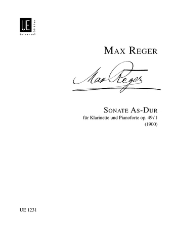 Max Reger: Sonate 1 As Opus 49 Cl/P.: Clarinet: Instrumental Work