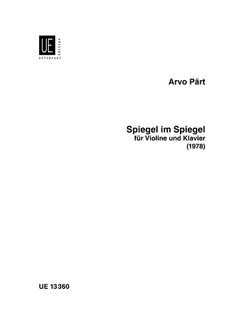 Arvo Pärt: Spiegel Im Spiegel: Violin: Instrumental Work