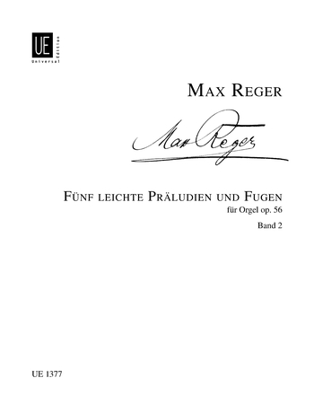 Max Reger: 5 leichte Prludien und Fugen Nr. 3 - 5 Band 2: Organ: Instrumental