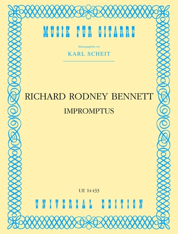 Richard Rodney Bennett: Impromptus: Guitar: Instrumental Work