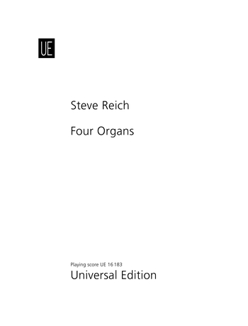 Steve Reich: Four Organs: Organ: Score