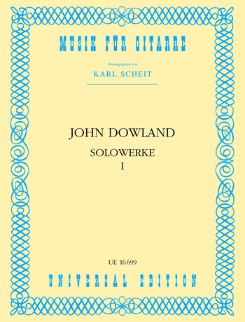 John Dowland: Solowerke 1: Guitar: Instrumental Album