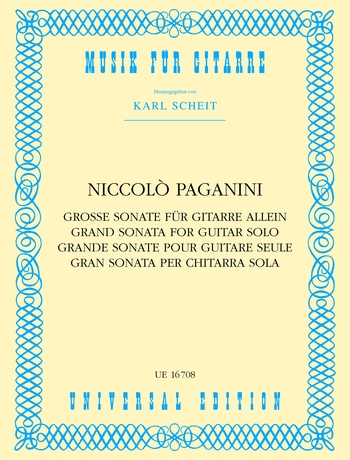 Niccolò Paganini: Grande Sonata (Scheit): Guitar: Instrumental Work
