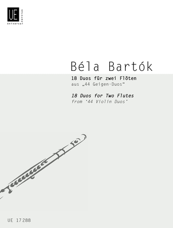 B�la Bart�k: 18 Duos For 2 Flutes: Flute Duet: Instrumental Work