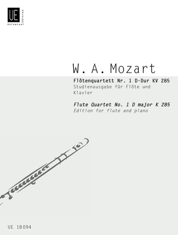 Wolfgang Amadeus Mozart: Flute Quartet No.1 In D K.285: Flute: Instrumental Work