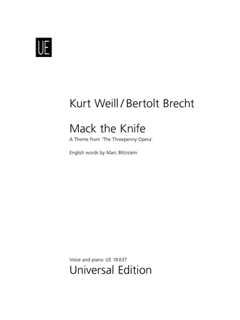 Kurt Weill: Mack the Knife: Voice: Vocal Work
