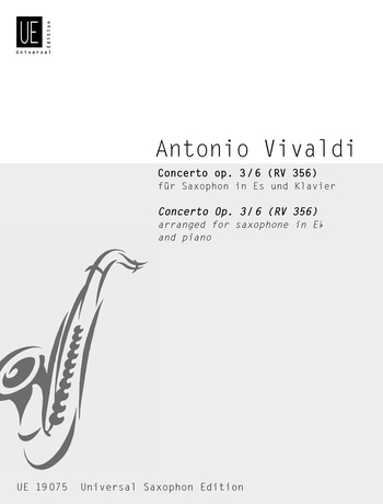 Antonio Vivaldi: Concerto Op.3/6 RV 356: Saxophone: Instrumental Work