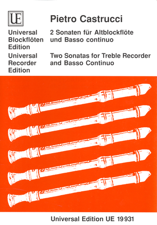 Pietro Castrucci: 2 Sonaten: Recorder Ensemble: Score and Parts