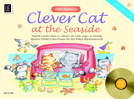 Mike Cornick: Clever Cat At The Seaside: Piano Duet: Instrumental Album