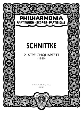 Alfred Schnittke: Streichquartett 2: String Quartet: Study Score