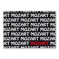 Postcard Mozart text (10 pcs): Greetings Card