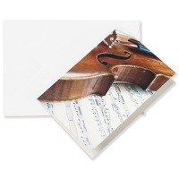 Greeting card Violin/Sheet music A6: Greetings Card