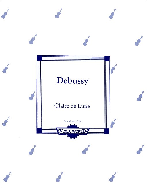 Claude Debussy: Clair De Lune: Viola: Instrumental Work