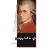 Bookmark Mozart Portrait magnetic: Stationery
