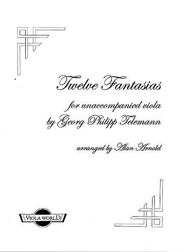 Georg Philipp Telemann: Twelve Fantasias For Viola: Viola: Instrumental Album