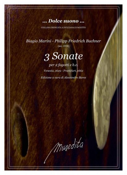 Biagio Marini Philipp Buchner: 3 Sonate: Bassoon Duet: Instrumental Album