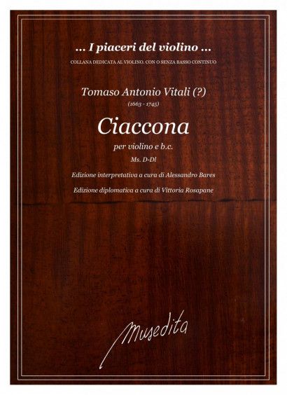 Tomaso Antonio Vitali: Ciaccona: Violin and Accomp.: Instrumental Album