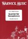 John Robert Brown: Quartet for Saxophones: Saxophone Ensemble: Score & Parts