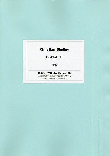 Christian Sinding: Piano Concerto Op. 6: Piano: Score