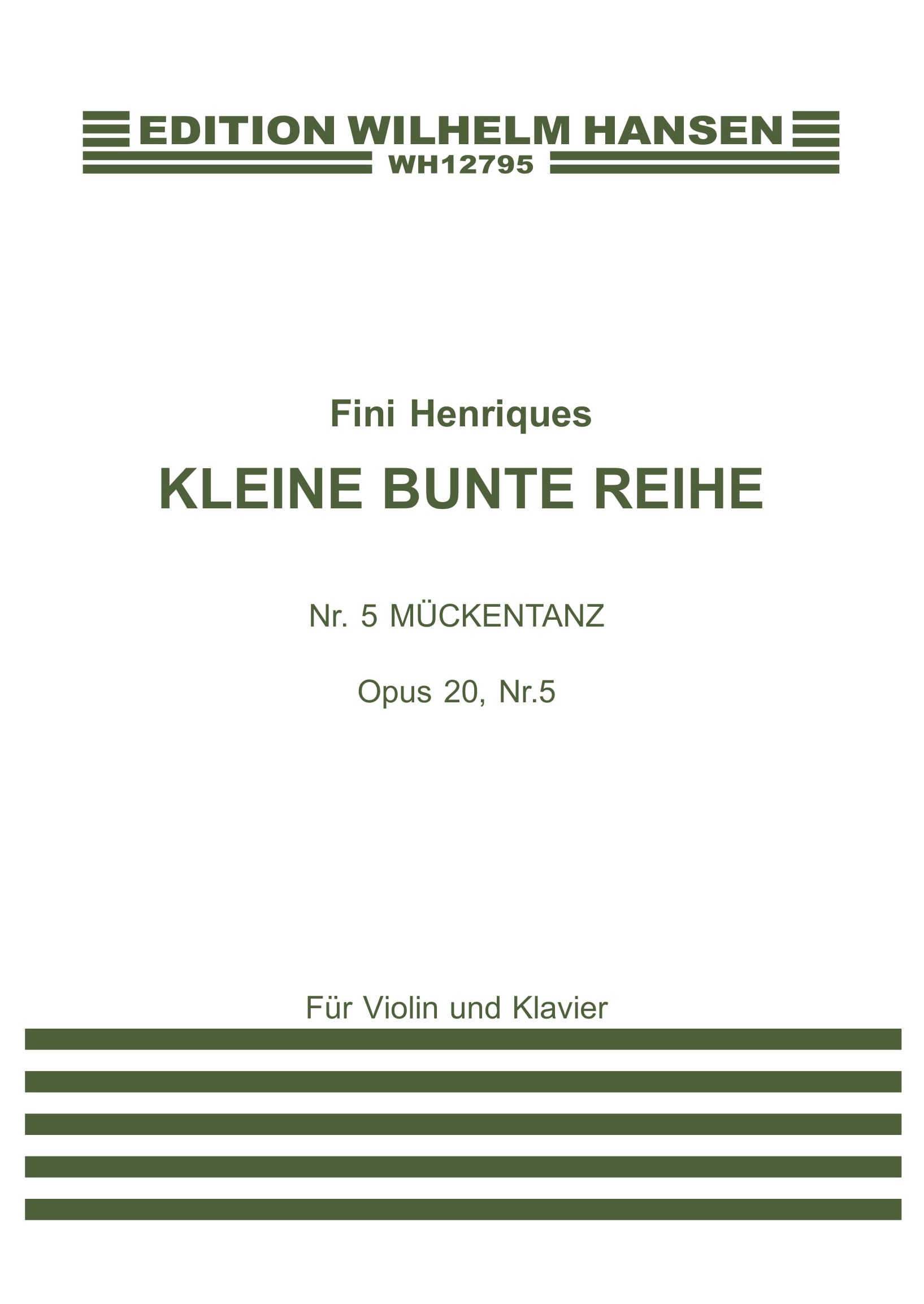 Fini Henriques: Kleine Bunte Reihe Op. 20 No. 5: Violin: Instrumental Work