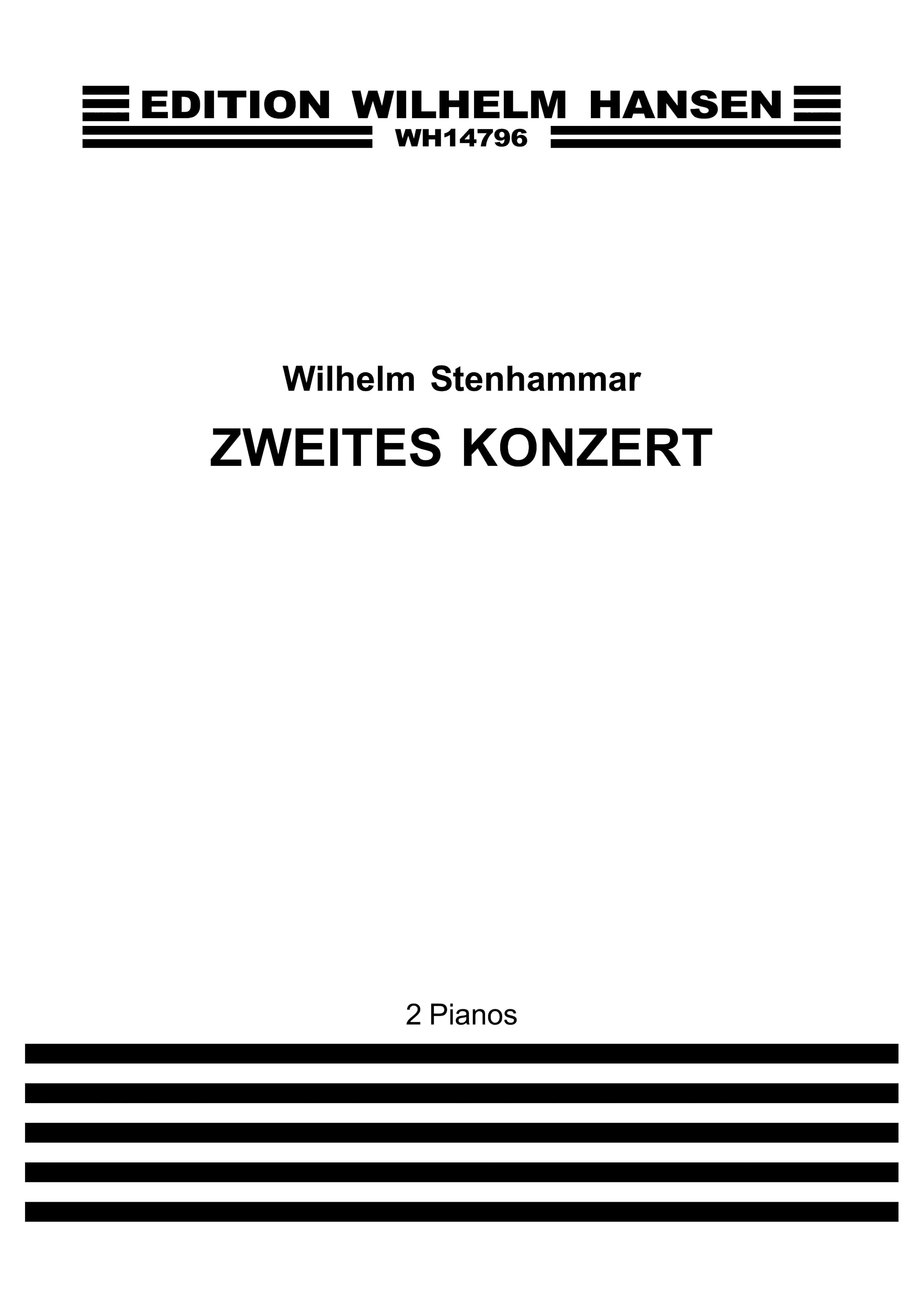 Wilhelm Stenhammer: Klaverkoncert Nr. 2 Op. 23 D- Minor: Piano Duet: Score