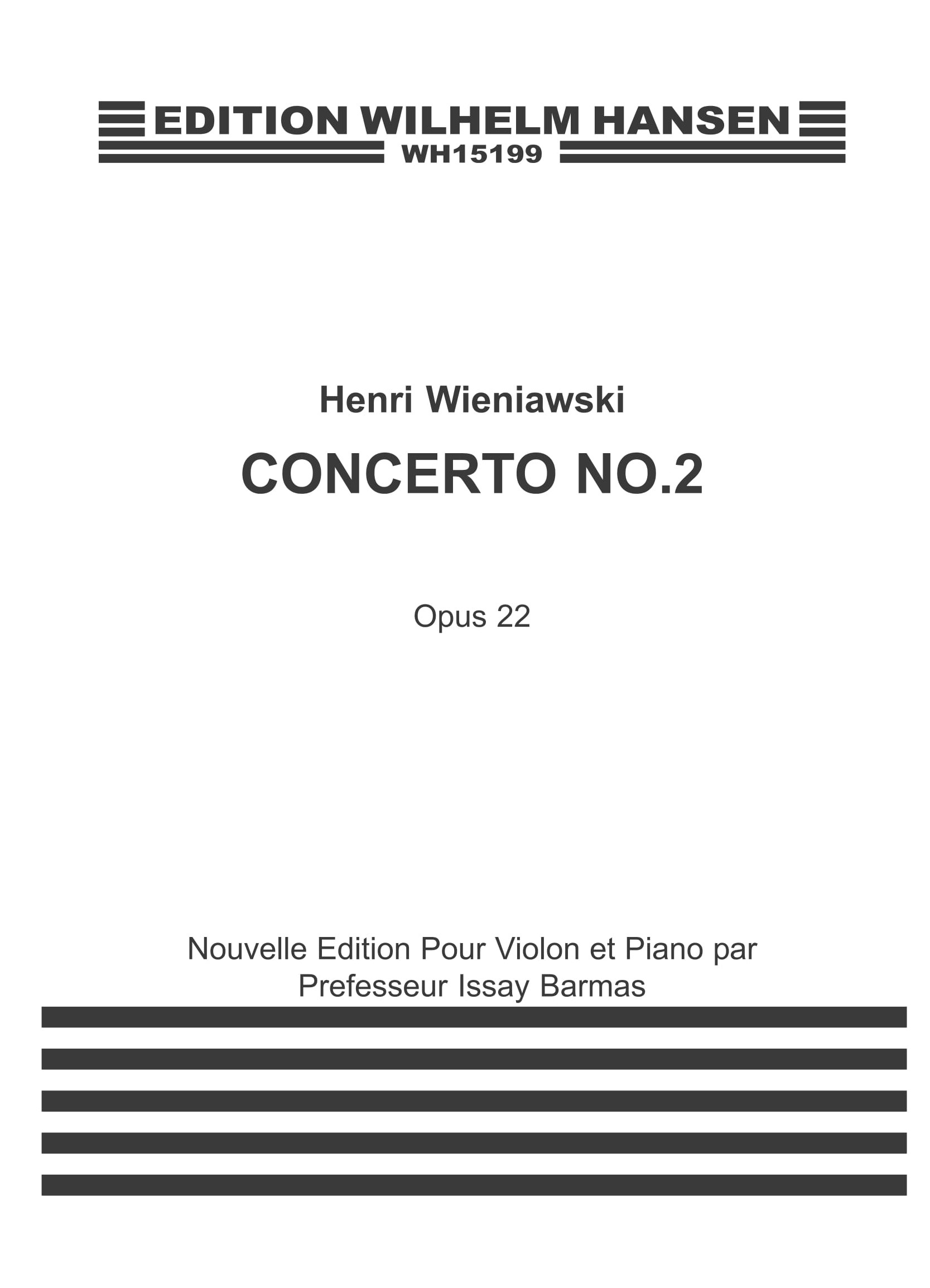 Henryk Wieniawski: Violin Concerto No. 2 In D Minor Op. 22: Violin: Instrumental
