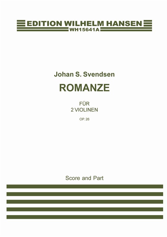 Johan Svendsen: Romanze Fr 2 Violinen Op. 26: Violin Duet: Score and Parts
