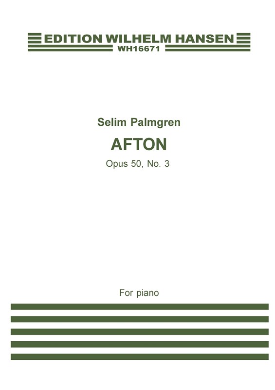 Selim Palmgren: Afton: Piano: Instrumental Work