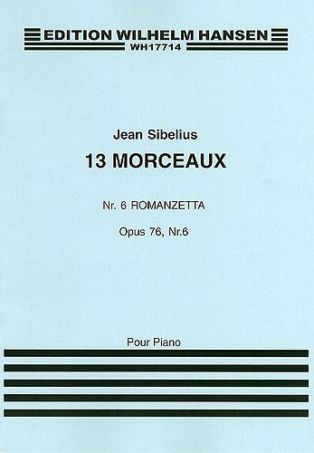 Jean Sibelius: 13 Pieces Op.76 No.6 'Romanzetta': Piano: Instrumental Work
