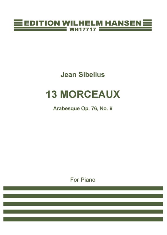 Jean Sibelius: 13 Pieces Op.76 No.9 'Arabesque': Piano: Instrumental Work