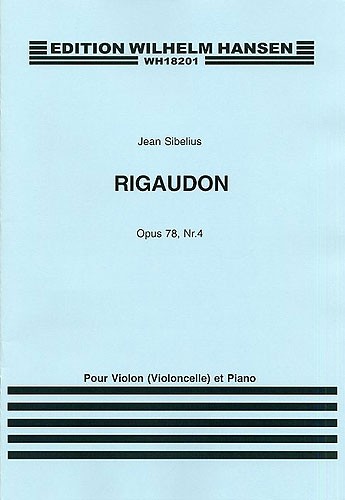 Jean Sibelius: Rigaudon Op.78 No.4: Piano Trio: Instrumental Work