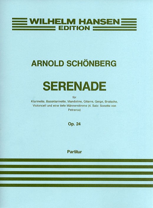 Arnold Schönberg: Serenade Op.24: Bass: Score