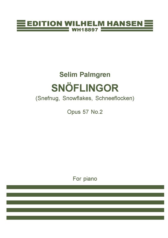 Selim Palmgren: Snowflakes Op. 57  No. 2: Piano: Instrumental Work