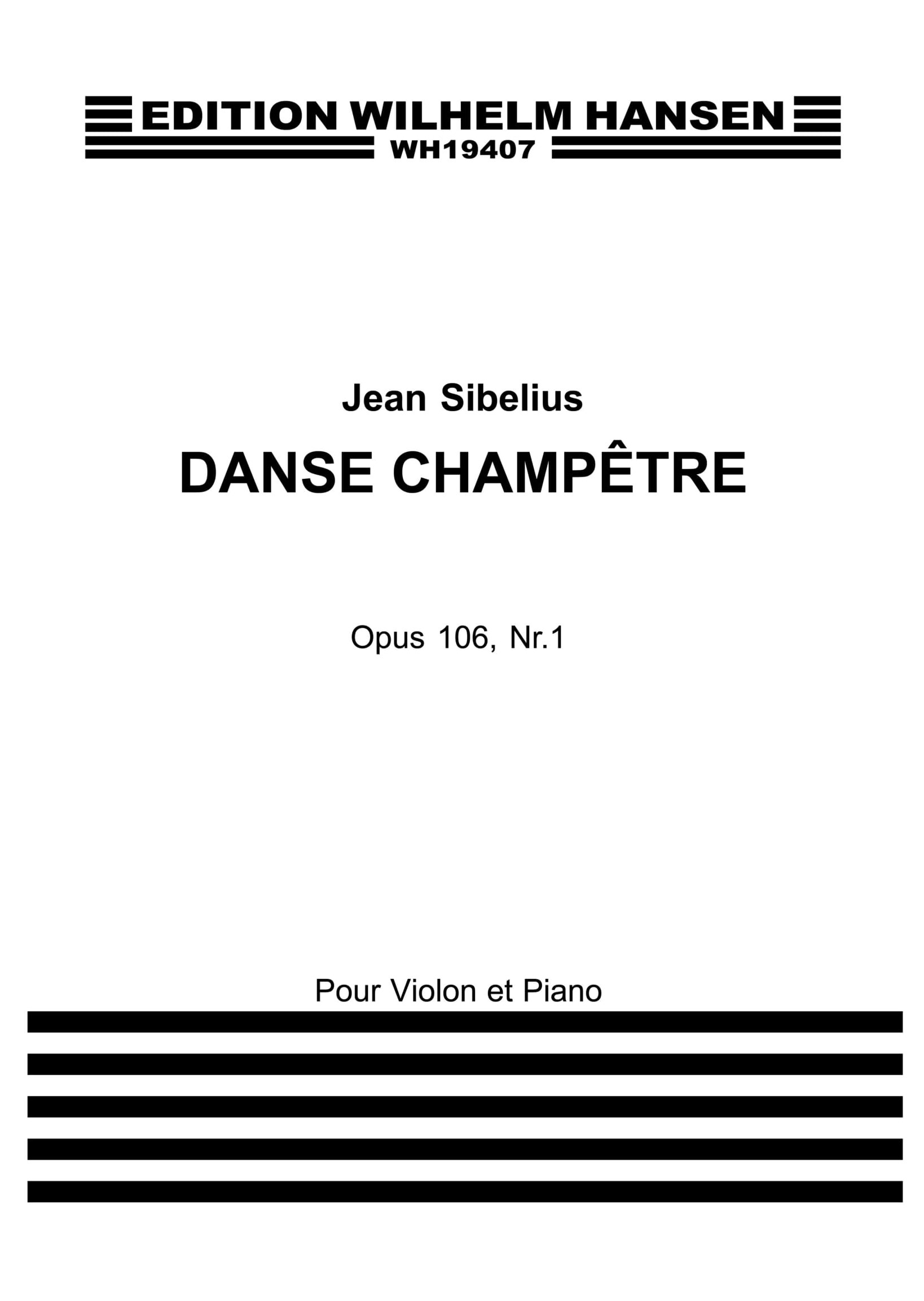 Jean Sibelius: Dance Champetre Op.106 No.1: Violin: Instrumental Work