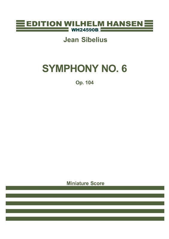 Jean Sibelius: Symphony No. 6 Op. 104: Orchestra: Study Score