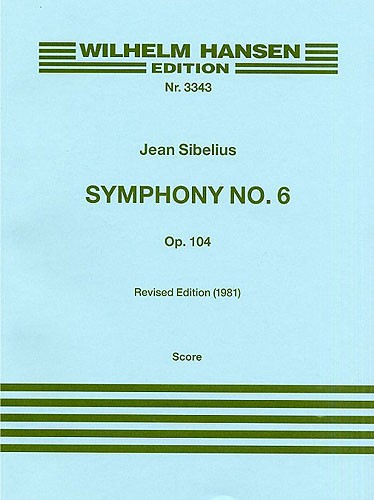 Jean Sibelius: Symphony No.6 Op.104: Orchestra: Score