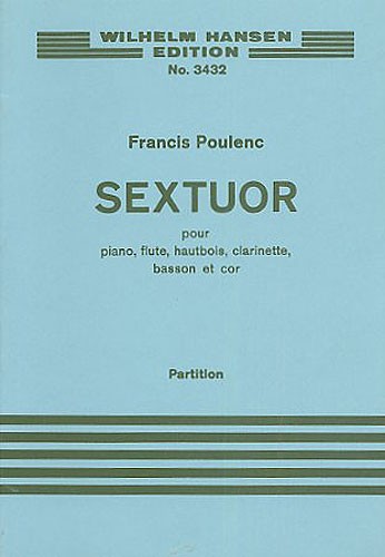 Francis Poulenc: Sextuor: Chamber Ensemble: Miniature Score