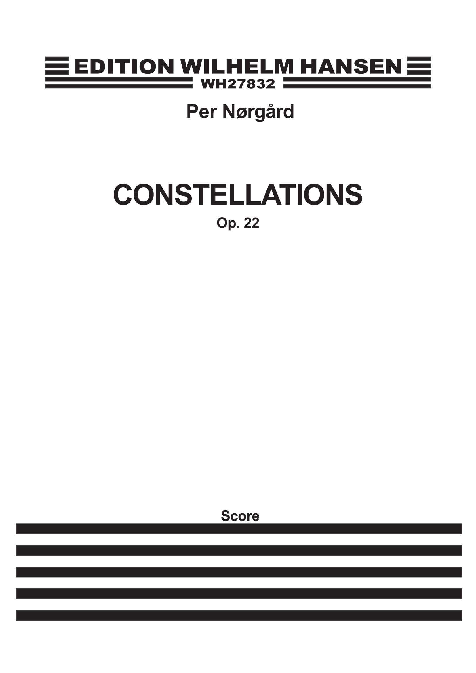 Per Nørgård: Konstellationer Op.22: String Orchestra: Score