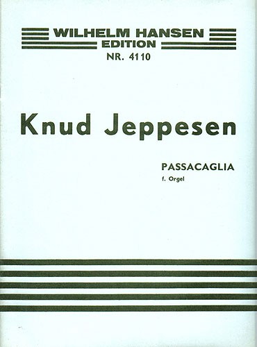 Knud Jeppesen: Passacaglia For Organ: Organ: Instrumental Work