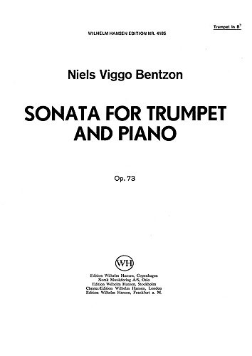 Niels Viggo Bentzon: Sontata For Trumpet And Piano Op.73: Trumpet: Score and