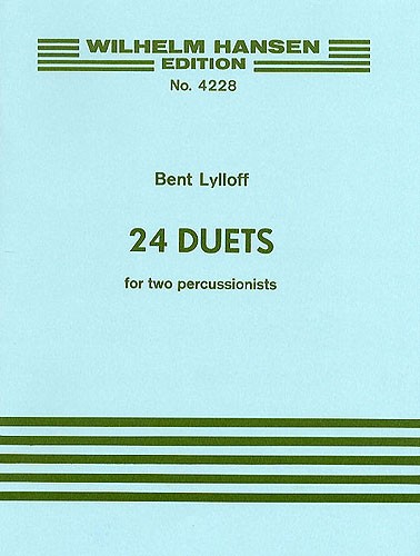 Bent Lylloff: 24 Duets For Percussion: Percussion: Instrumental Work