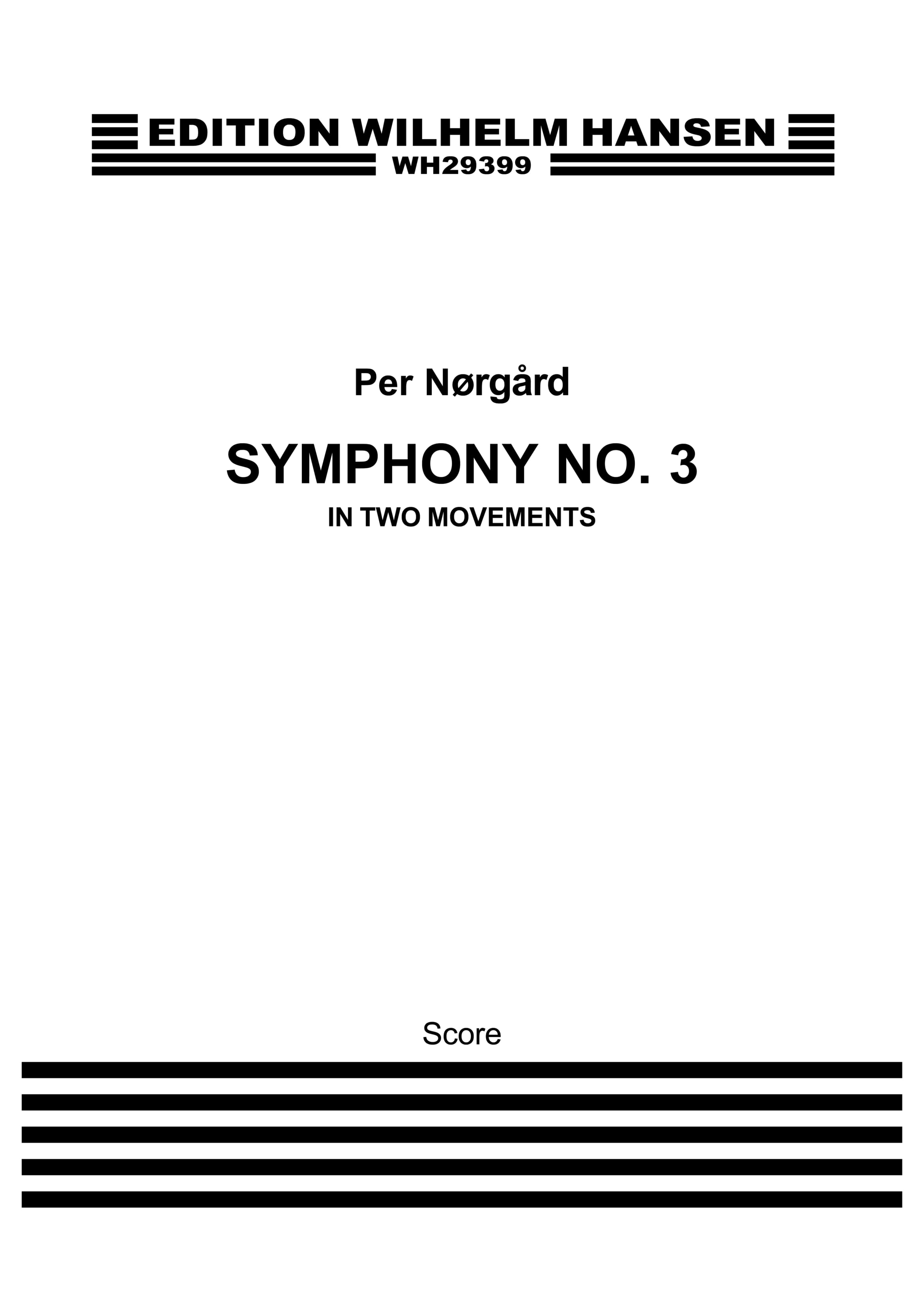 Per Nørgård: Symphony No.3: Orchestra: Score
