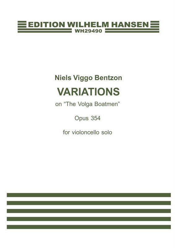 Niels Viggo Bentzon: Variations On The Volga Boatmen Op.354: Cello: Instrumental