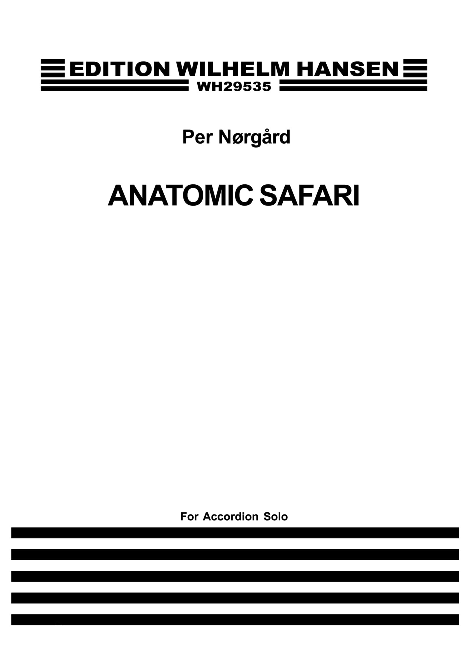 Per Nørgård: Anatomic Safari: Accordion: Instrumental Work