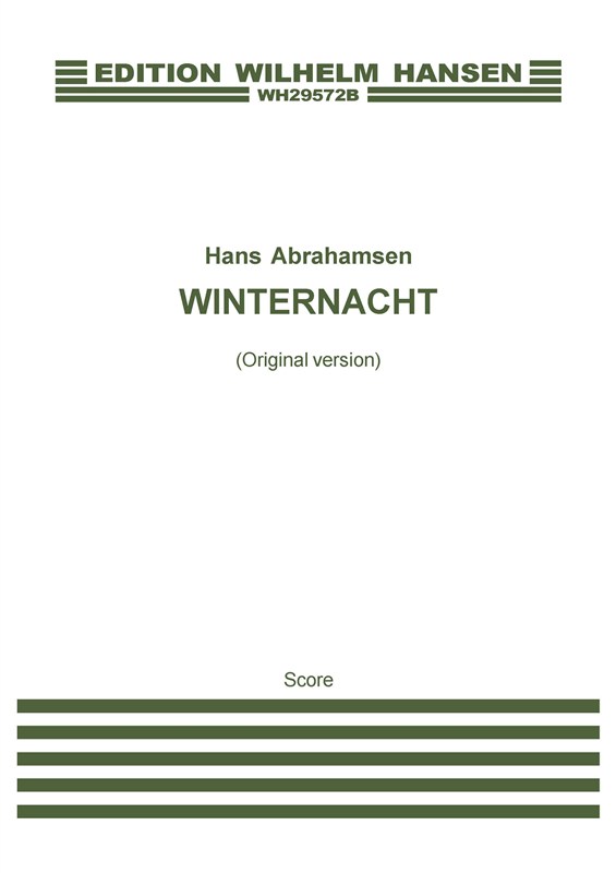 Hans Abrahamsen: Winternacht - Original version: Ensemble: Score