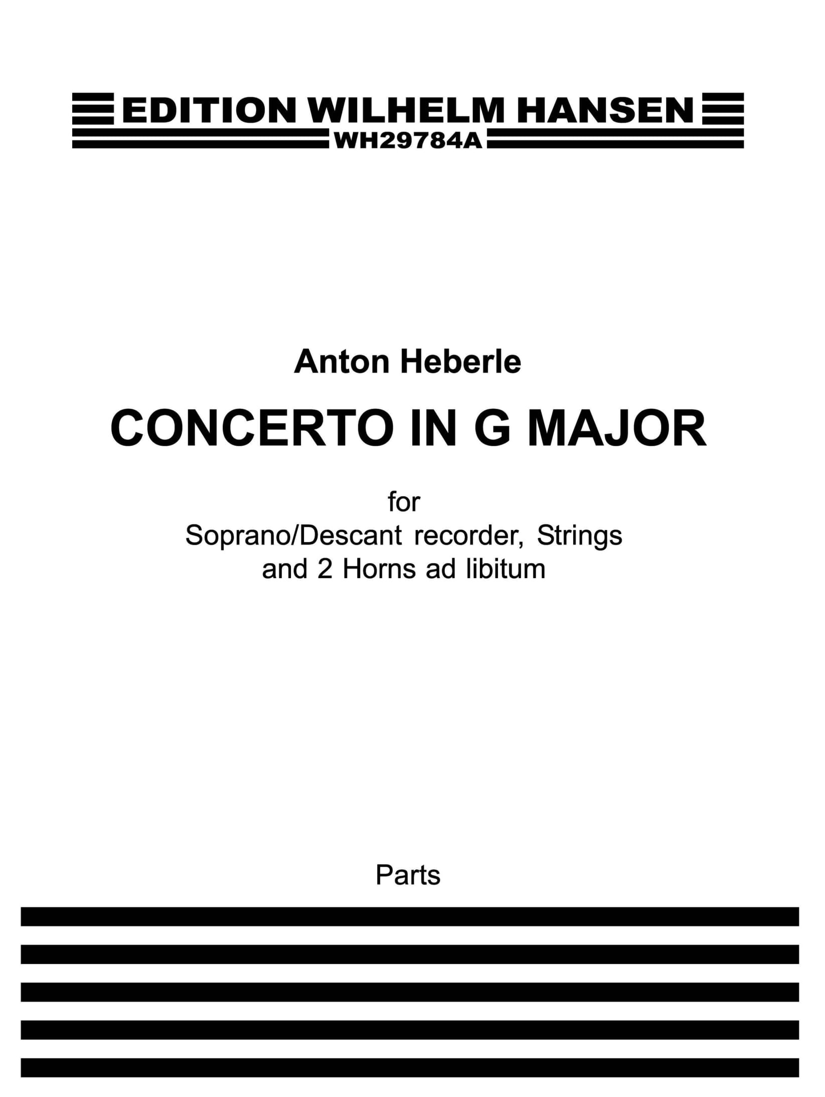 Anton Heberle Michala Petri: Concerto In G Major For Recorder And Strings: