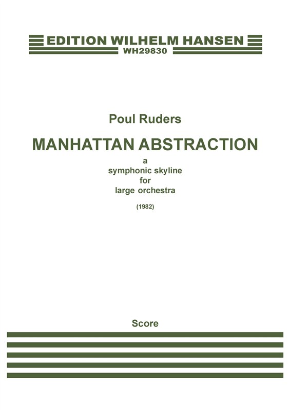 Poul Ruders: Manhattan Abstraction: Orchestra: Score
