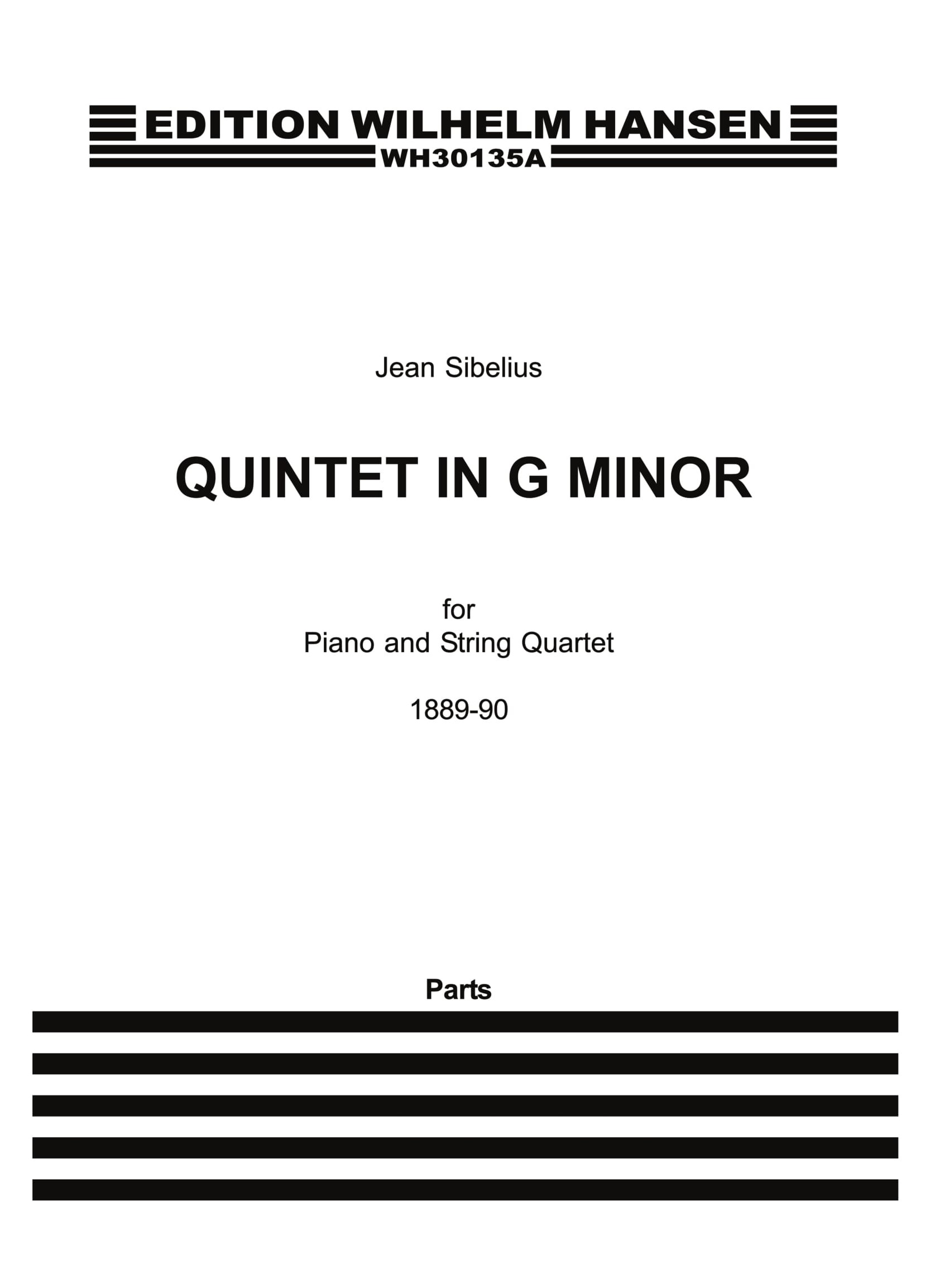 Jean Sibelius: Quintet In G Minor - String Parts: String Ensemble: Parts