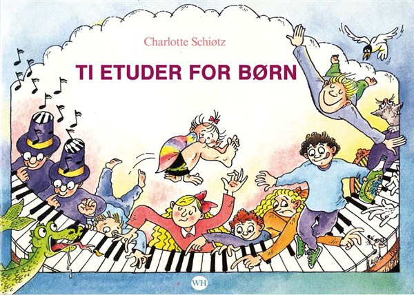 Charlotte Schiotz: Ti Etuder For Born: Voice: Score
