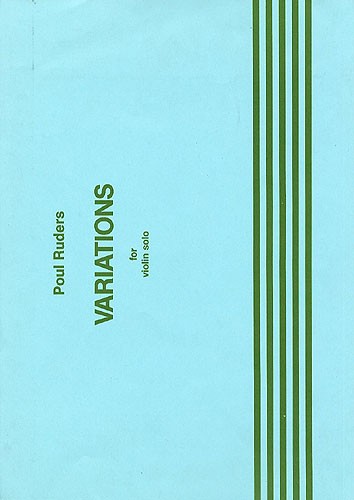 Poul Ruders: Variations For Violin Solo: Violin: Instrumental Work